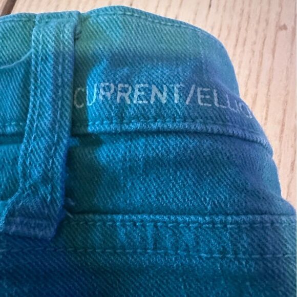 Current/Elliot Ankle Skinny in Ultramarine Green mid rise Skinny Jeans - Size 27 - Picture 2 of 7